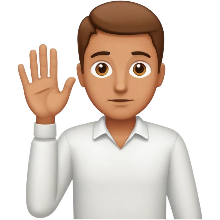 Hands down by side  emoji
