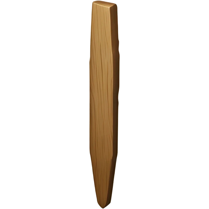 wooden stake emoji