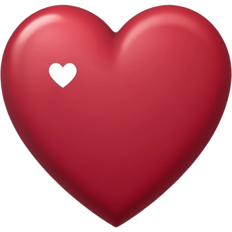 corazón de color bordo emoji