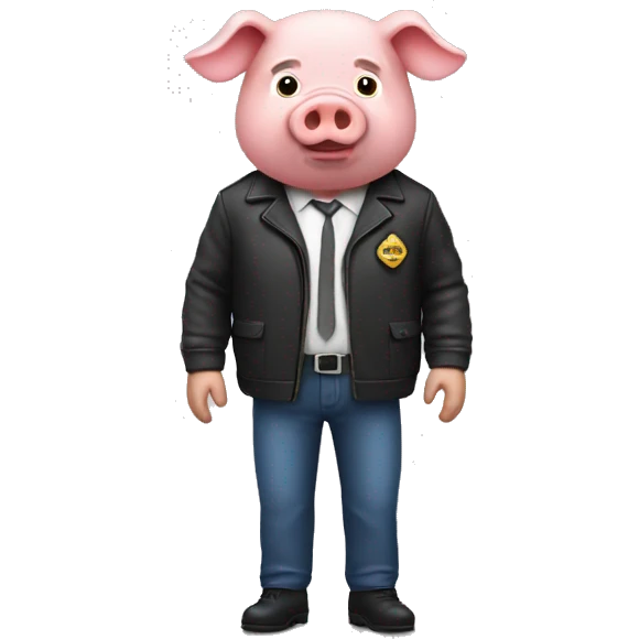 Pig taxi driver  emoji