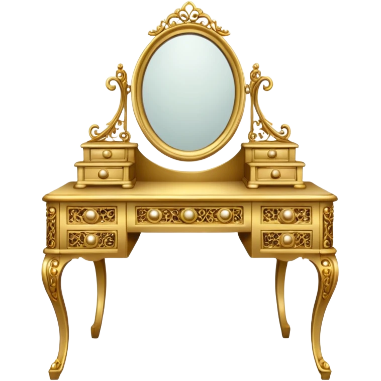 gold DRESSING TABLE emoji