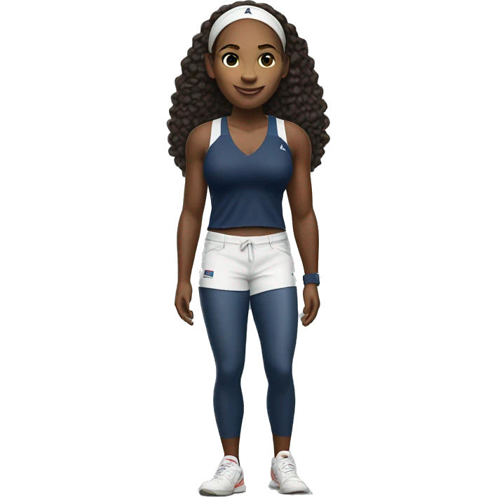 Serena Williams, wearing abercrombie & fitch clothes emoji