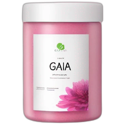 GAIA Beauté Supplements with pink and black packaging  emoji