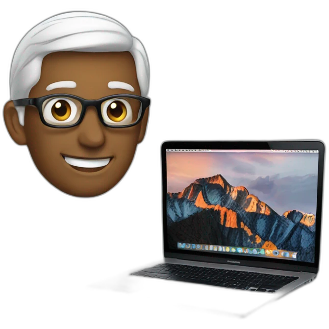 Tim Cook introducing MacBook emoji