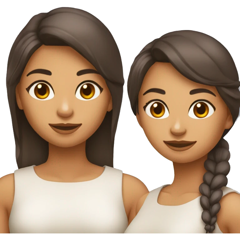 Uma mulher morena com cara de bicho preguiça  emoji