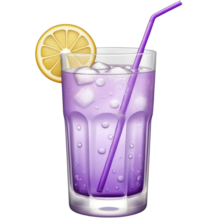Cocktail light purple with high glass emoji