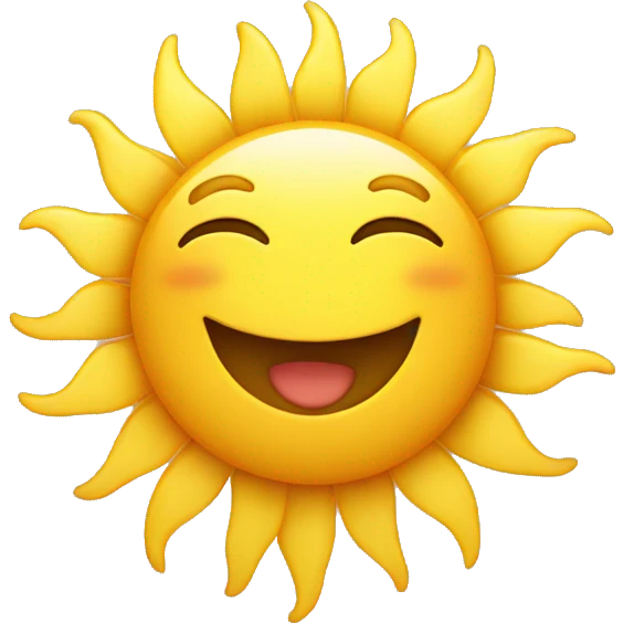 happy sun emoji