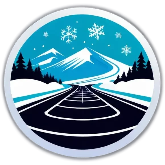 Kreis Racetrack with snow in winter emoji