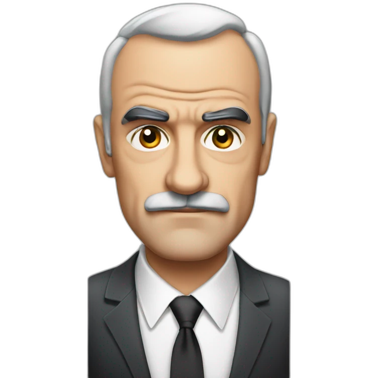 sean connery serious cartoon wearing suit emoji