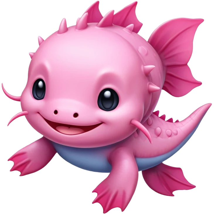 pink cute axolotl stitch sanrio emoji