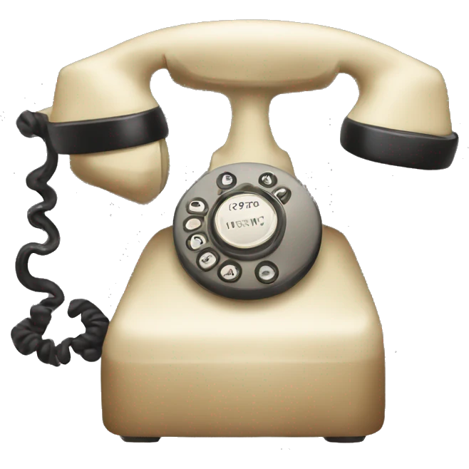 vintage phone emoji