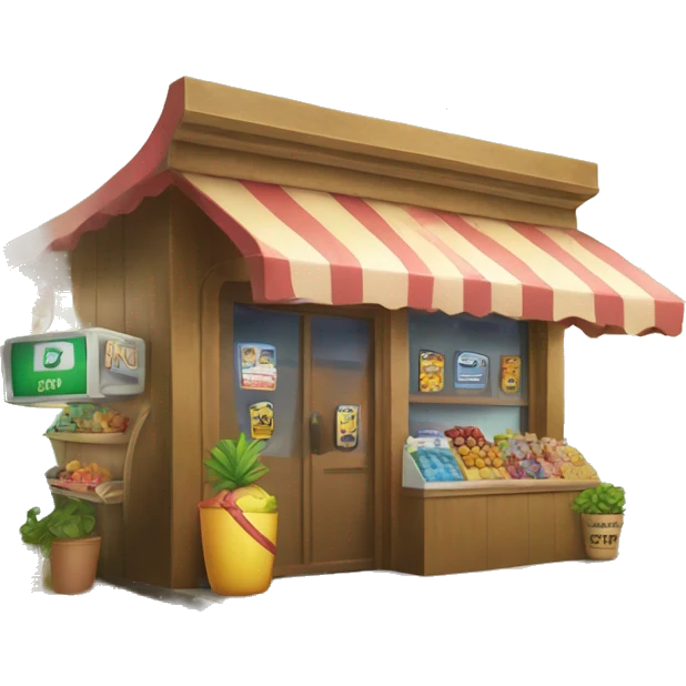 Shop “PalmBar” on the beach emoji