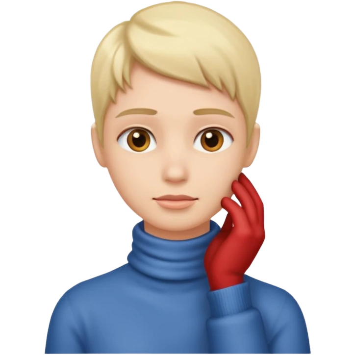Hand single into neck  emoji
