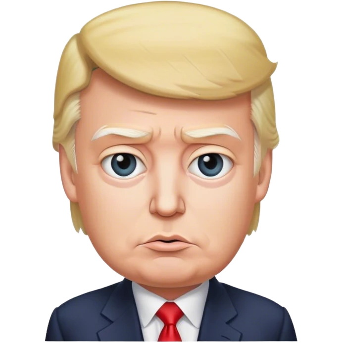 Trump without a brain emoji