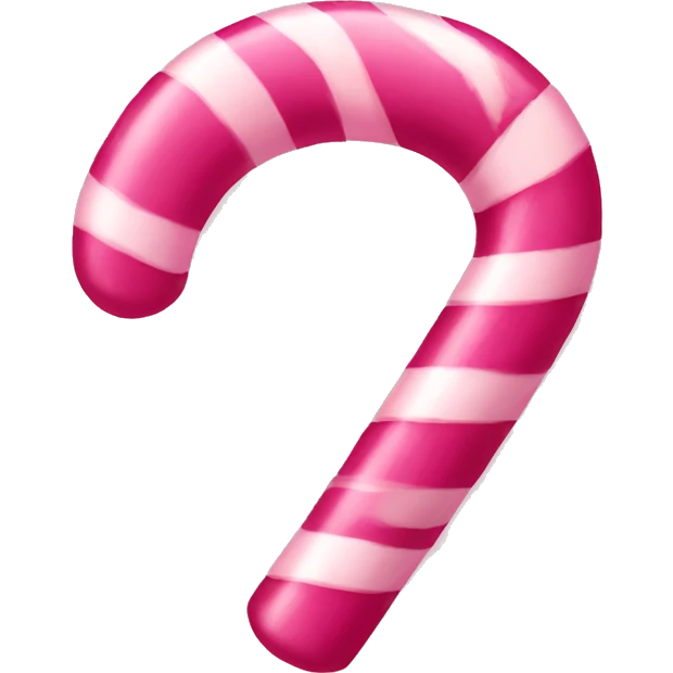 Pink candy cane emoji