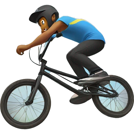 Bmx jump emoji
