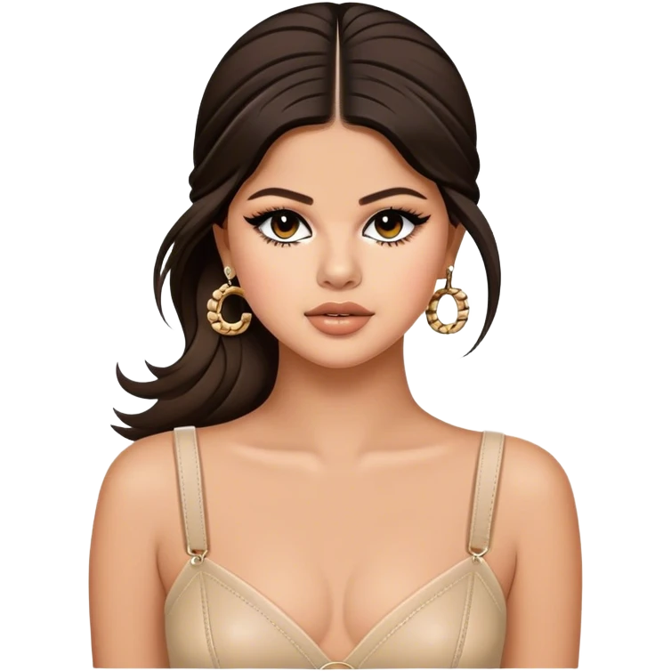 Selena Gomez wearing Chanel  emoji