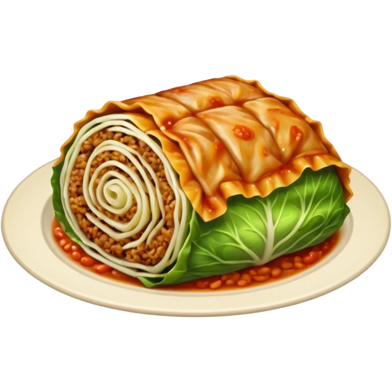 Simple cabbage roll emoji