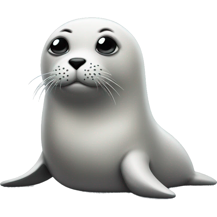 seal with pensive emoji face  emoji