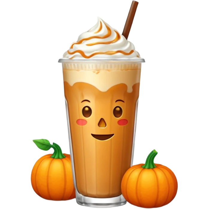 pumpkin iced latte emoji