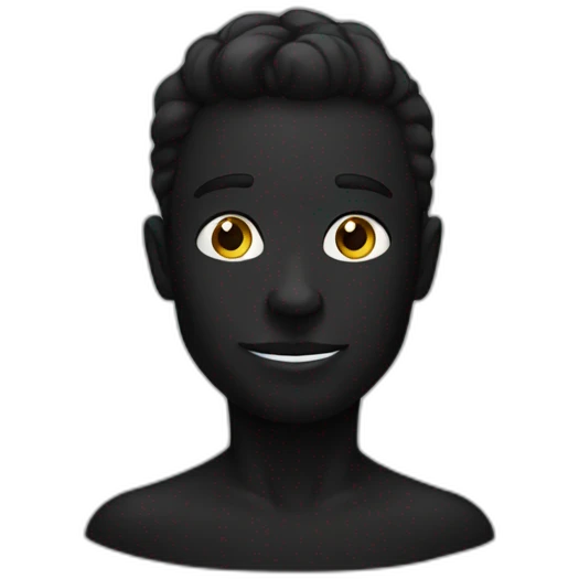black paint emoji