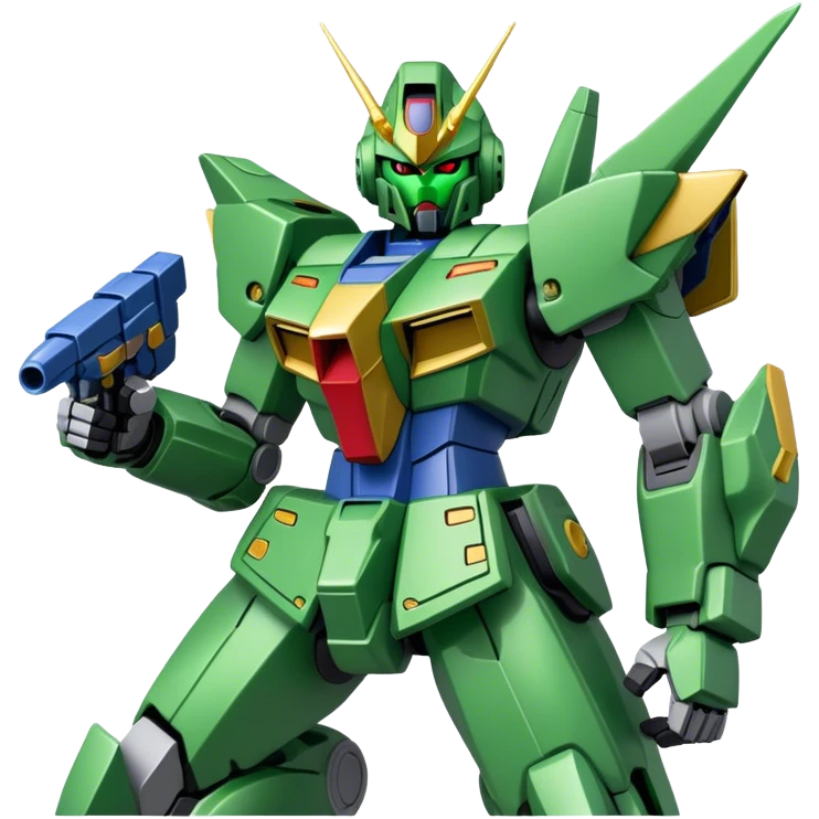 Green gundam draws  emoji