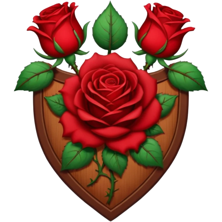 brasão sangrando medieval rosa de sangue vermelha emoji