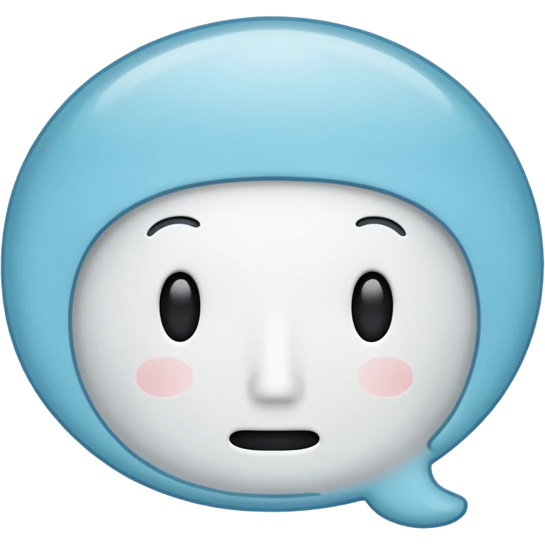 empty thought bubble, outlined, classic cartoon style, no face emoji