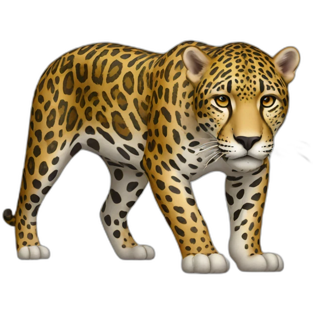Jaguar full body standing emoji