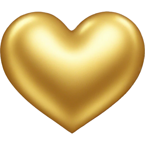 Gold heart emoji