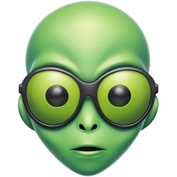 Alien with sunglasses emoji