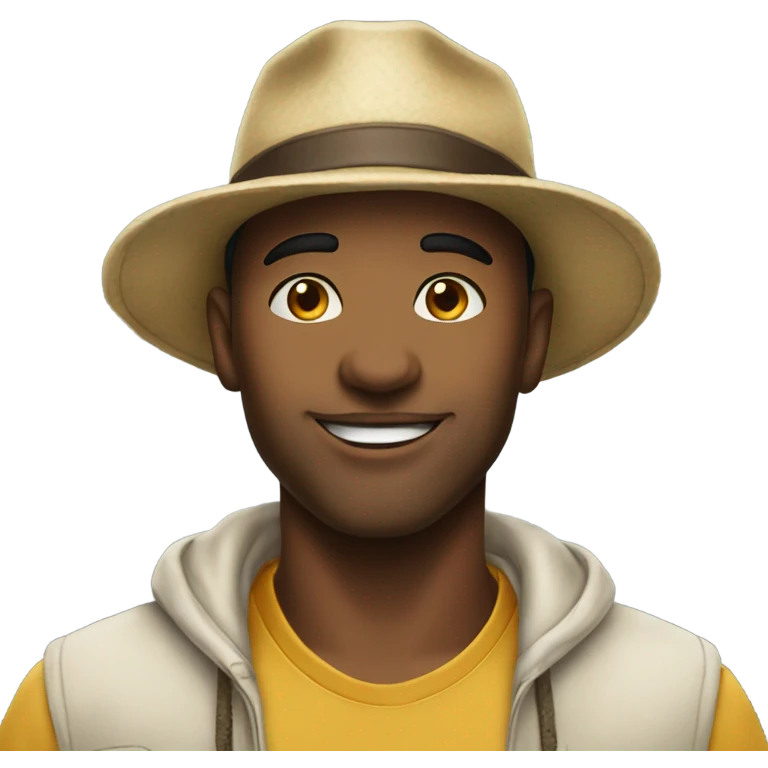 😩with hat emoji