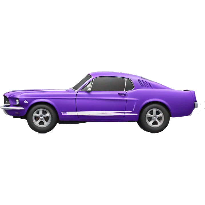Purple mustang car emoji