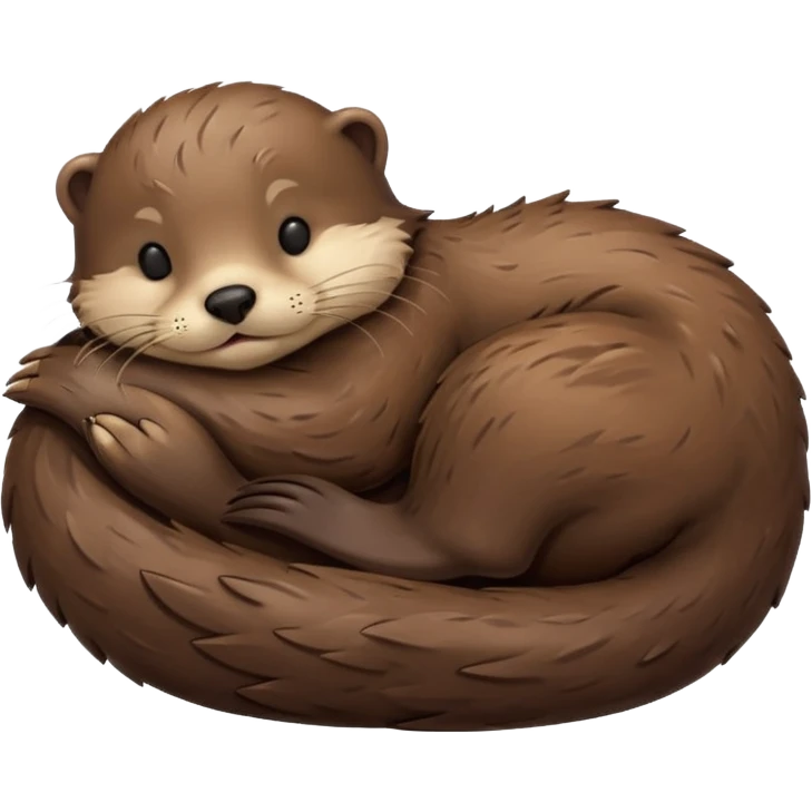 otter sleeping emoji