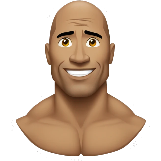 The rock facs emoji