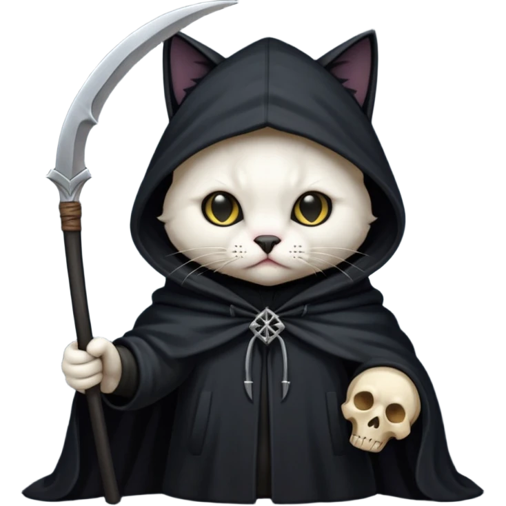 Grim reaper cat emoji