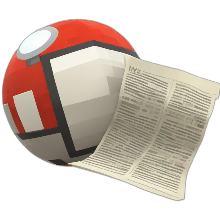 news minecraft pokemon newspaper document future pokeball pixelmon emoji