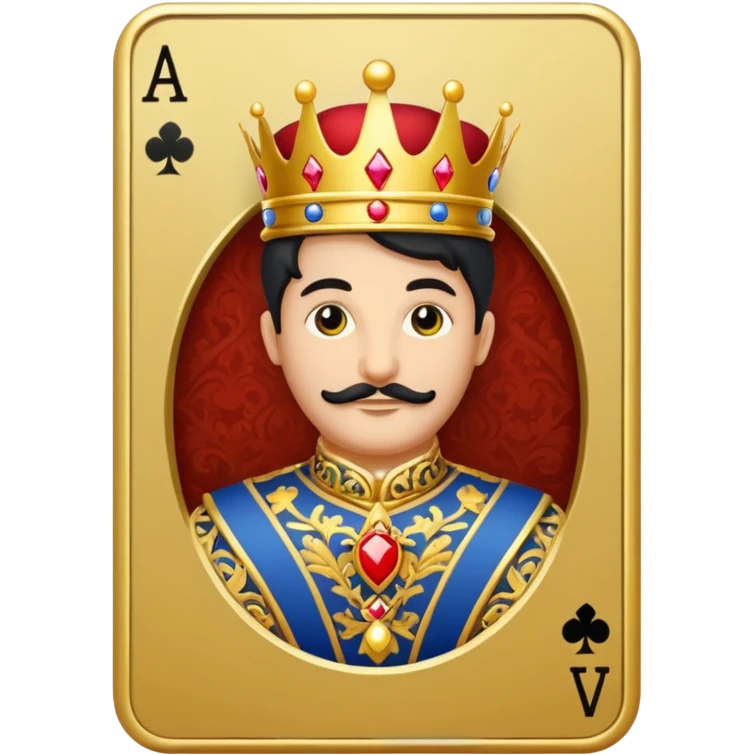 Solitaire card king emoji
