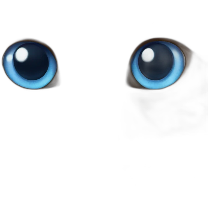 Cat with blue eyes emoji