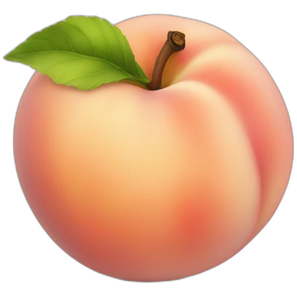 white peach emoji