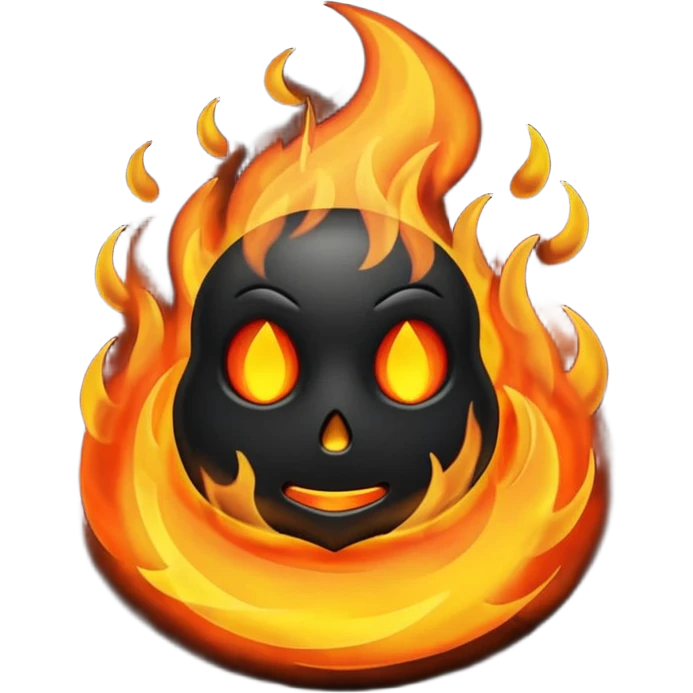 Black fire emoji
