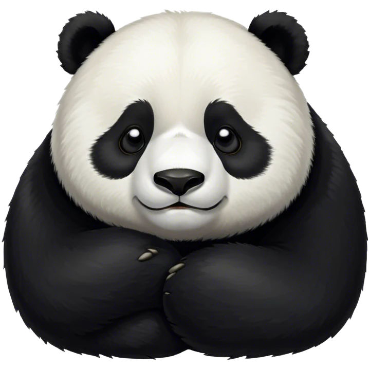 Sleepy panda emoji
