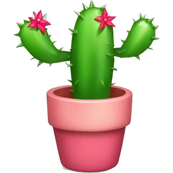 Christmas cactus emoji