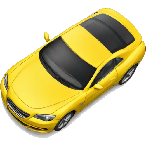 car yellow emoji