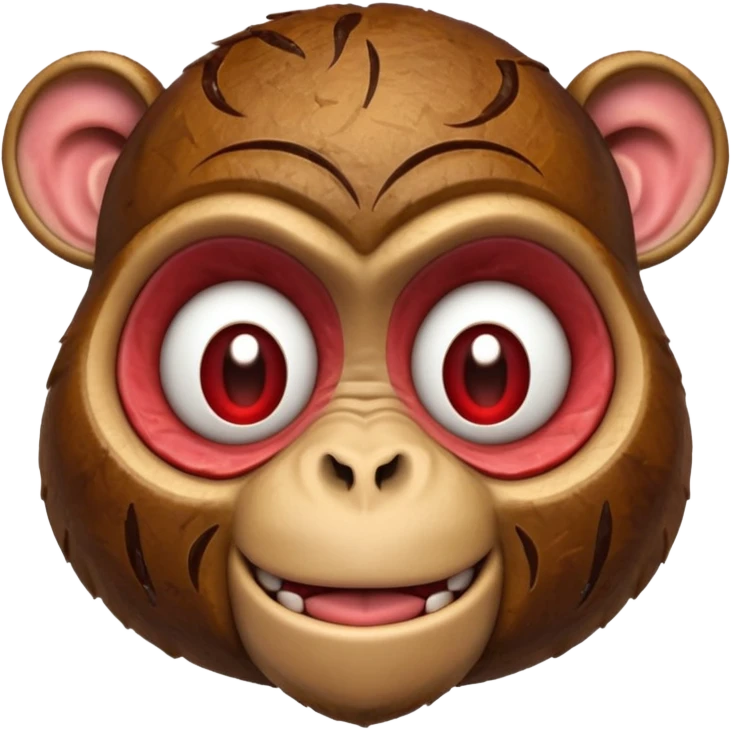 Monkey face steak emoji
