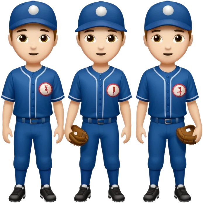 amigos jugando baseball solo hombres de un solo color  emoji