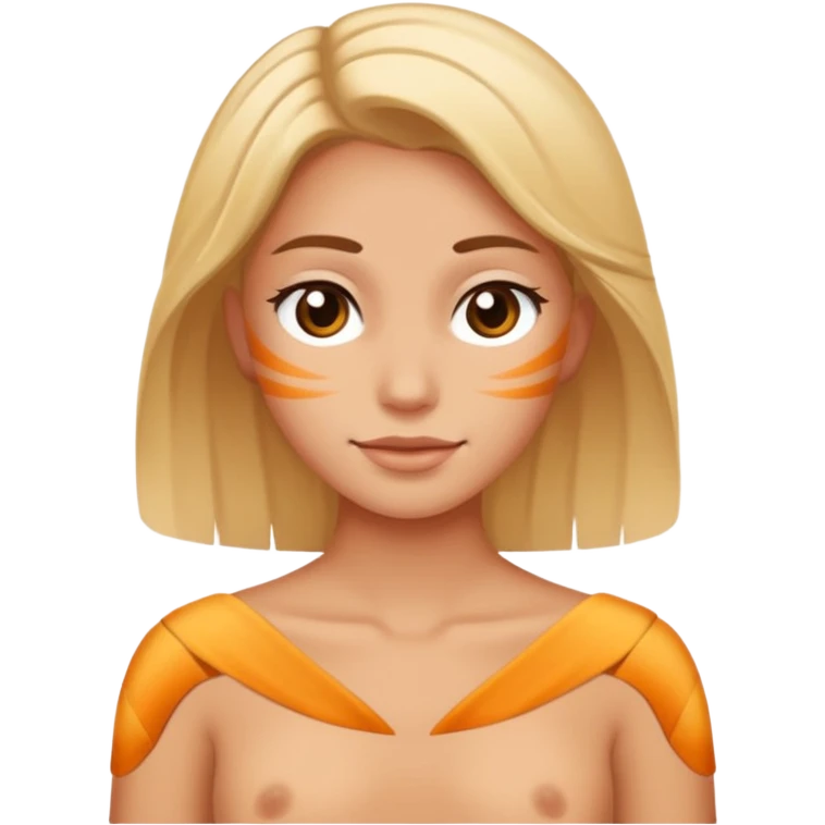 Tan lines on shoulder emoji
