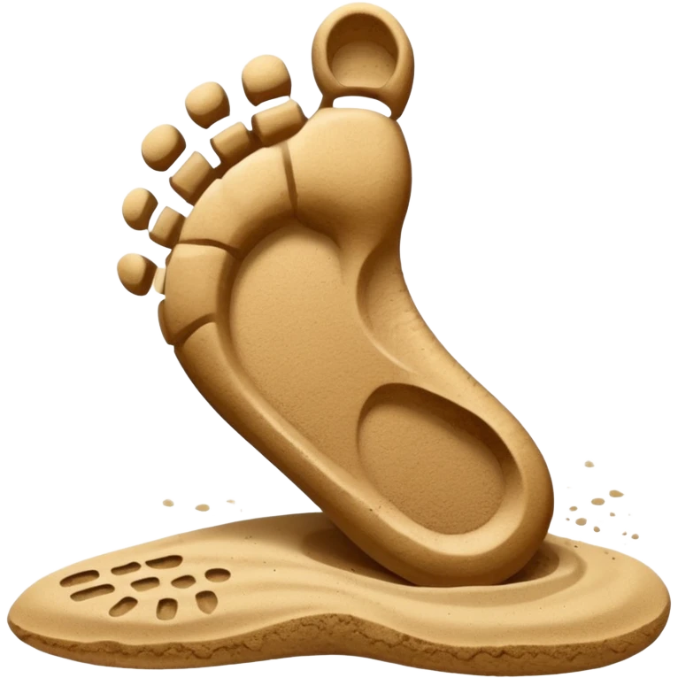 foot print with shoe print only  emoji