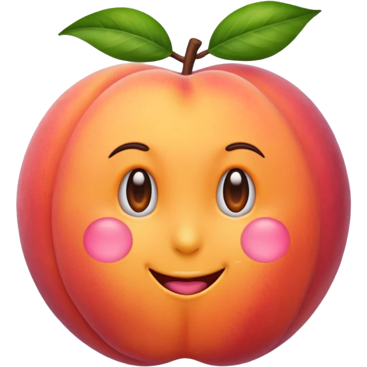 emoji peach emoji