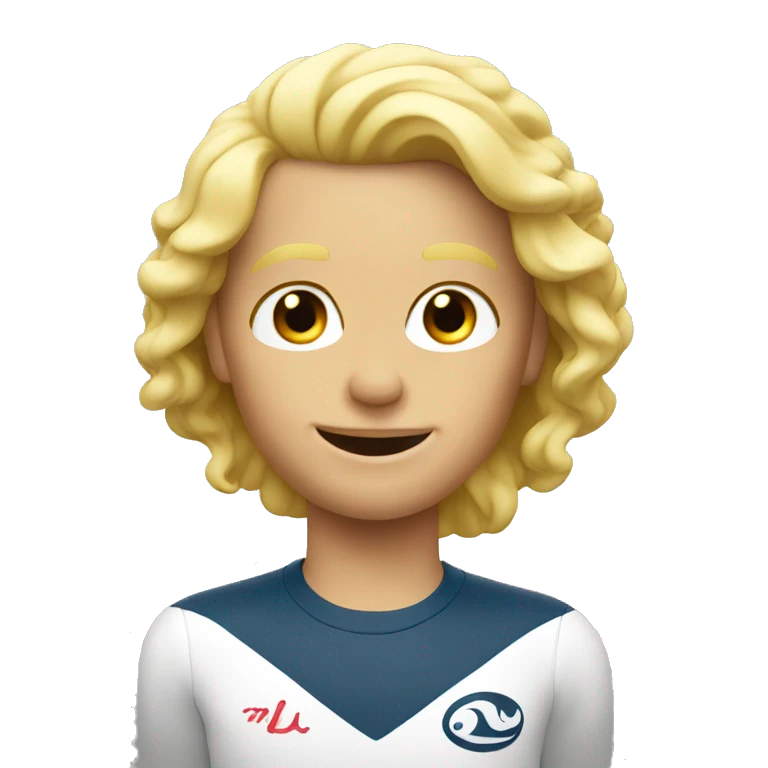 Blond surf 40. Years emoji
